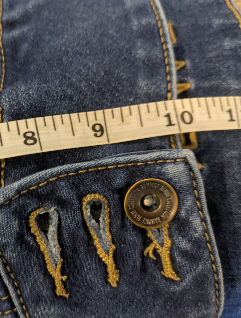 🔴 Rampage Women’s Skinny Jeans with Triple Button Waist - Picture 9 of 10